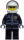 Police - City Leather Jacket with Gold Badge, White Helmet, Trans-Black Visor, Black Sunglasses