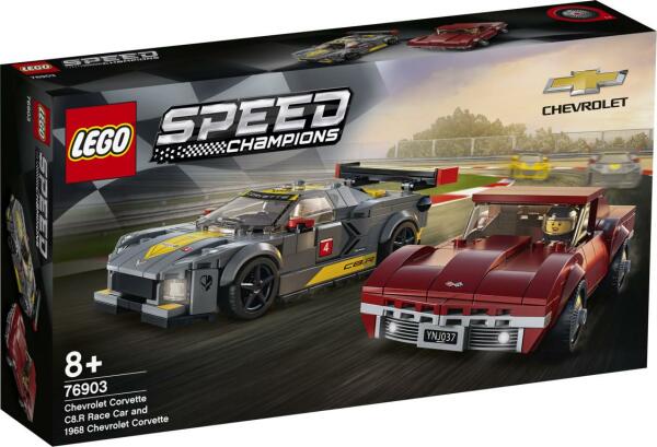 LEGO&reg; Speed Champions Chevrolet Corvette C8.R &amp; 1968 Chevrolet Corvette (76903)