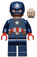 Captain America - Dark Blue Suit, Red Hands, Helmet