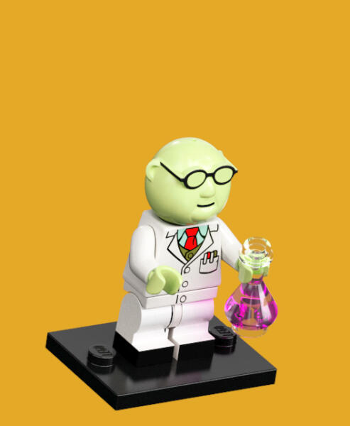 LEGO&reg; Minifiguren Die Muppets (71035) - zur Auswahl 02 - Professor Bunsenbrenner