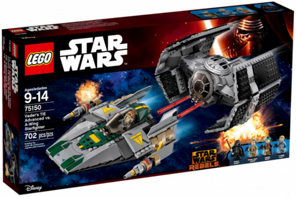 LEGO&reg; Star Wars Vaders TIE Advanced vs. A-Wing Starfighter (75150) - MISB - OVP, orginal