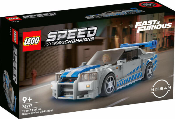 LEGO&reg; Speed Champions 2 Fast 2 Furious &ndash; Nissan Skyline GT-R (R34) (76917)