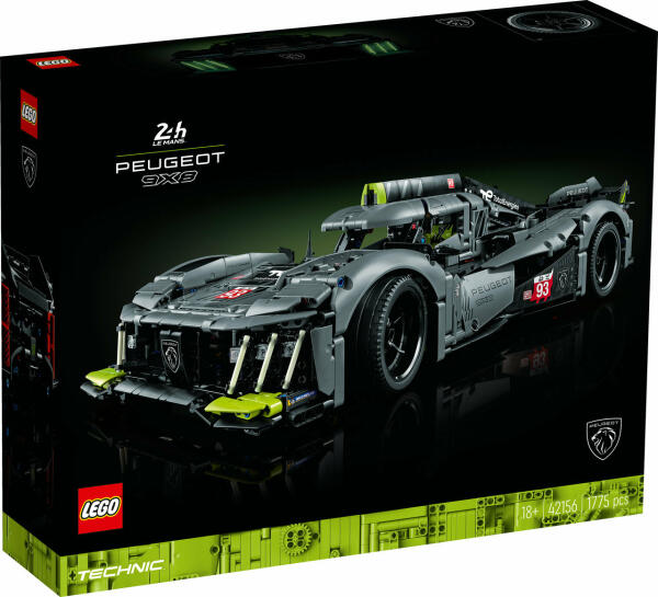 LEGO&reg; Technic PEUGEOT 9X8 24H Le Mans Hybrid Hypercar (42156)