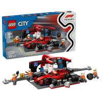 LEGO® City F1® Boxenstopp mit Boxencrew und Ferrari Flitzer (60443)