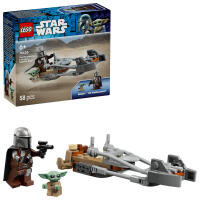 LEGO® Star Wars Der Mandalorianer und Grogu auf ihrem Speeder Bike™ (75436)