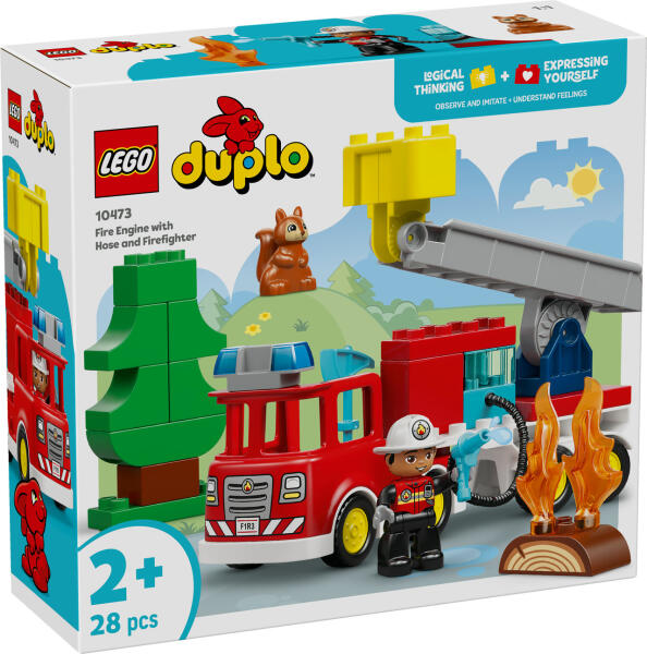 LEGO® DUPLO Löschauto mit Schlauch und Feuerwehrmann (10473)