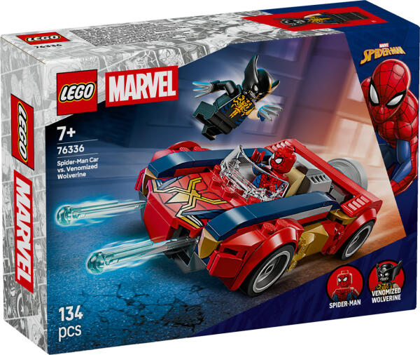 LEGO® Marvel Spider-Man Auto vs. Venomized Wolverine (76336)