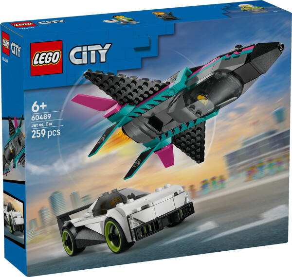 LEGO® City Düsenflieger vs. Rennauto (60489)