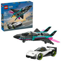 LEGO® City Düsenflieger vs. Rennauto (60489)