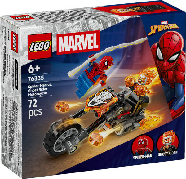 LEGO® Marvel Spider-Man vs. Ghost Rider auf seinem Motorrad (76335)
