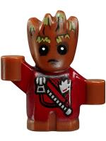 Groot - Baby, Red Outfit with Zipper