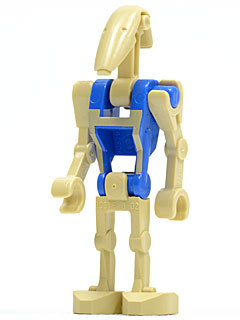 Battle Droid Pilot with Blue Torso with Tan Insignia