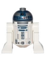 Astromech Droid, R2-D2, Flat Silver Head, Red Dots and...