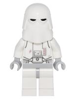 Snowtrooper, Light Bluish Gray Hips, Light Bluish Gray Hands - Backpack attached to Neck Bracket with Plate, Modified w/ Clip Ring