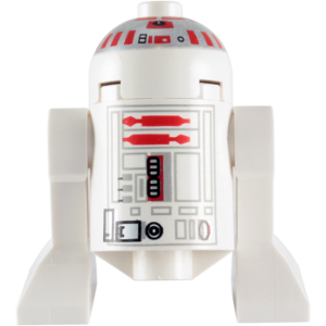 Astromech Droid, R5-D4, Short Red Stripes on Dome