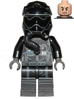 First Order TIE Fighter Pilot, Two White Lines on Helmet